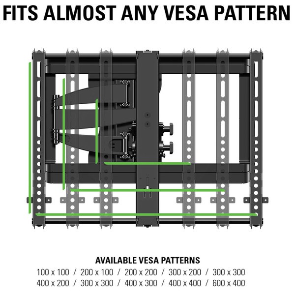 Main product image for Sanus VMF620-B1 Full Motion TV Wall Mount 40"-50"185-3635